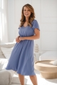Elegancka sukienka ciążowa midi Lovely Dress krótki rękaw
