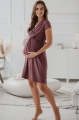 Sukienka ciążowa i do karmienia Loop krótki rękaw rose brown