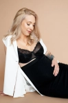 Biustonosz do karmienia piersią Glamour Semi Padded Black