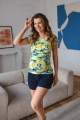 Modna bluzka do karmienia Milk Shirt w cytryny na lato