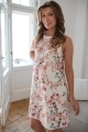 Elegancka sukienka ciążowa i do karmienia Mama MiA! kremowa w kwiaty