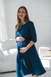 Sukienka ciążowa i do karmienia Lovely Dress Midi rękaw 3/4 poseidon