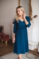 Sukienka ciążowa i do karmienia Lovely Dress Midi rękaw 3/4 poseidon