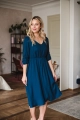 Sukienka ciążowa i do karmienia Lovely Dress Midi rękaw 3/4 poseidon