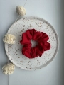gumka do włosów scrunchie karminowa