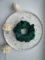 gumka do włosów scrunchie butelkowa zieleń