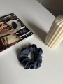 gumka do włosów scrunchie grafit