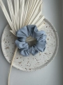 gumka do włosów scrunchie dusty blue