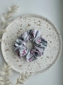 Gumka do włosów scrunchie magnolie i ptaki