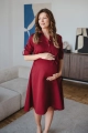 szykowna szmizjerka z kołnierzykiem na czas ciąży i karmienia piersią 
