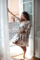 Kimono ciążowe bambusowe do sesji i na co dzień