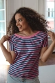 Kolorowy t-shirt ciążowy i do karmienia piersią