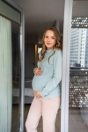 II gatunek - Bluza ciążowa i do karmienia Milk Please miętowa