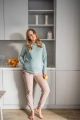 Bluza ciążowa w kolorze miętowym