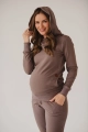 Bluza do karmienia z kapturem w kolorze cappuccino