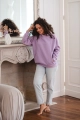 bluza ciążowa oversize z ukrytym zamkiem do karmienia