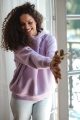 fioletowa bluza z suwakami do karmienia milk & love