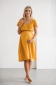 Elegancka sukienka ciążowa w kropki
