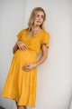 Elegancka sukienka ciążowa z krótkim rękawem