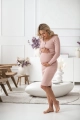 Sukienka ciążowa bodycon pudrowy róż