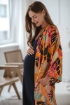 II gatunek - Szlafrok ciążowy bambusowy Tropical Orange