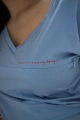 T-shirt ciążowy błękitny