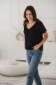 Bluzka do karmienia z dekoltem V- neck z krótkim rękawem