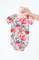 Body z krótkim rękawem w print w granaty